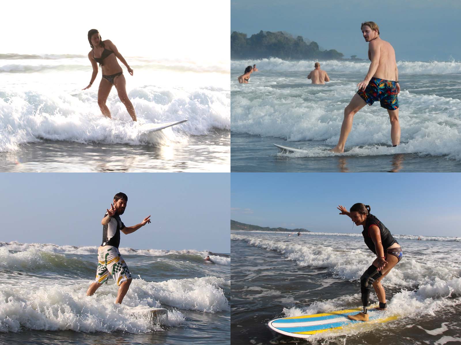 Photos des surfeurs