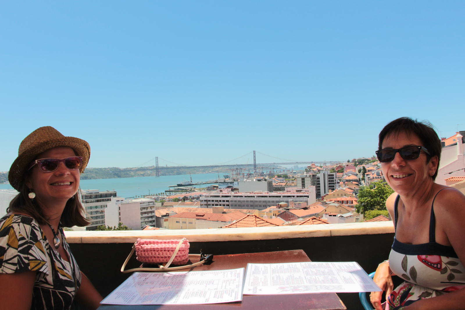 Vue de Lisbonne depuis le rooftop